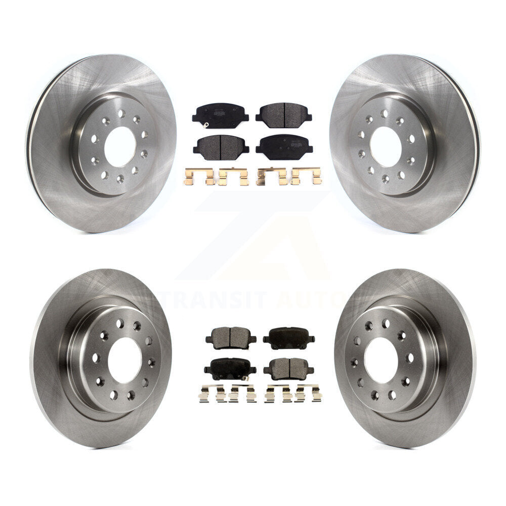 Brake Rotor & Semi-Metallic Pad Front Rear Kit For Chevrolet Equinox GMC Terrain
