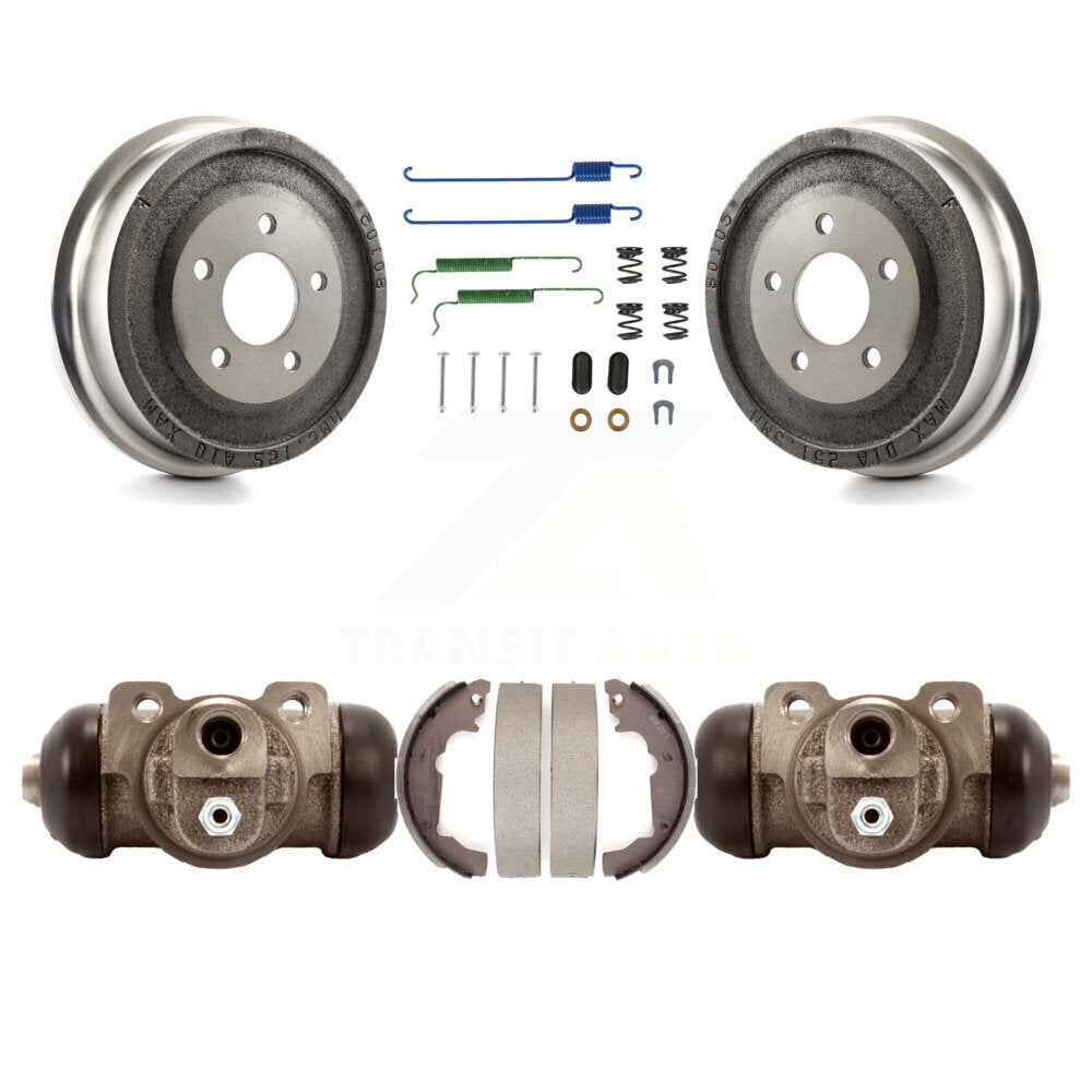Brake Drum Shoes Spring And Cylinders Rear Kit For Chevrolet Equinox Saturn Vue