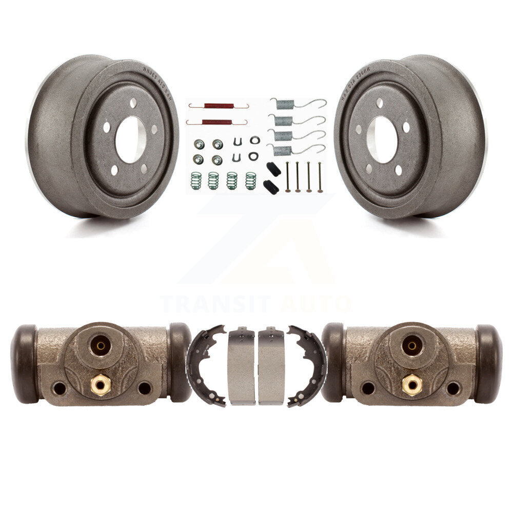 Brake Drum Shoes Spring Cylinder Rear Kit For Jeep Wrangler Cherokee 4-Wheel ABS