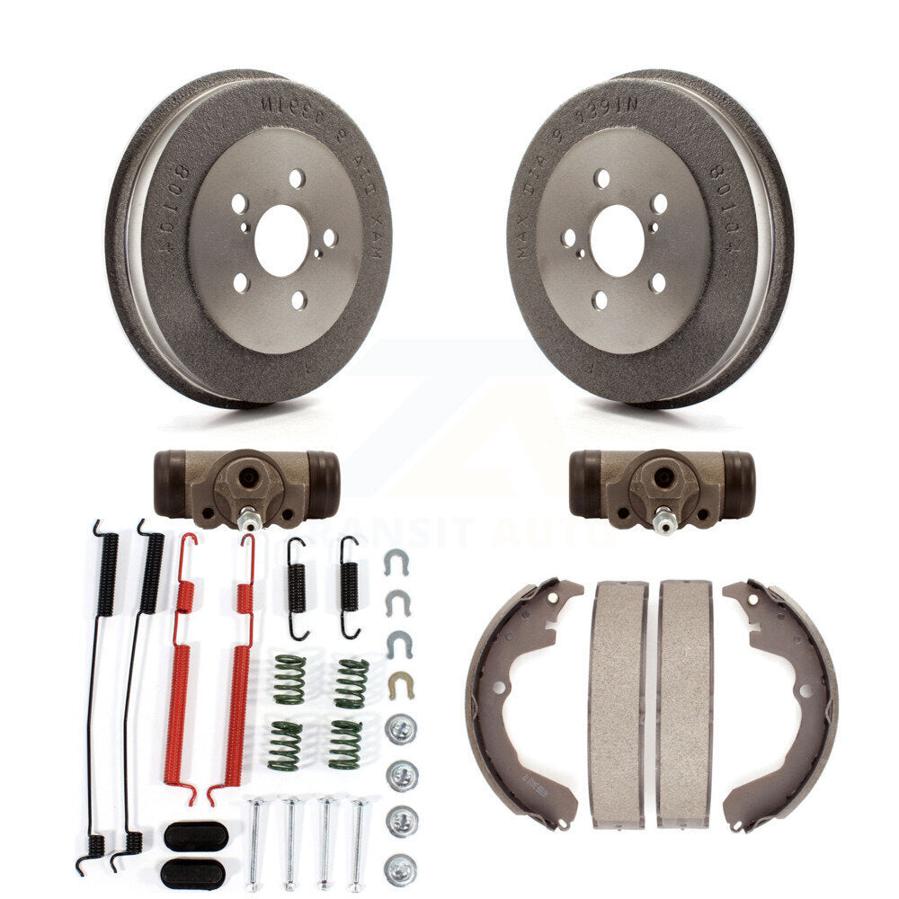Brake Drum Shoes Spring & Cylinder Rear Kit (6Pc) For Toyota Matrix Pontiac Vibe