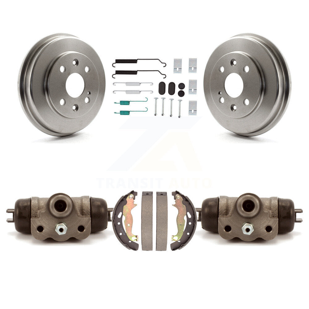 Brake Drum Shoes Spring And Cylinders Rear Kit For 2011-2014 Mazda 2