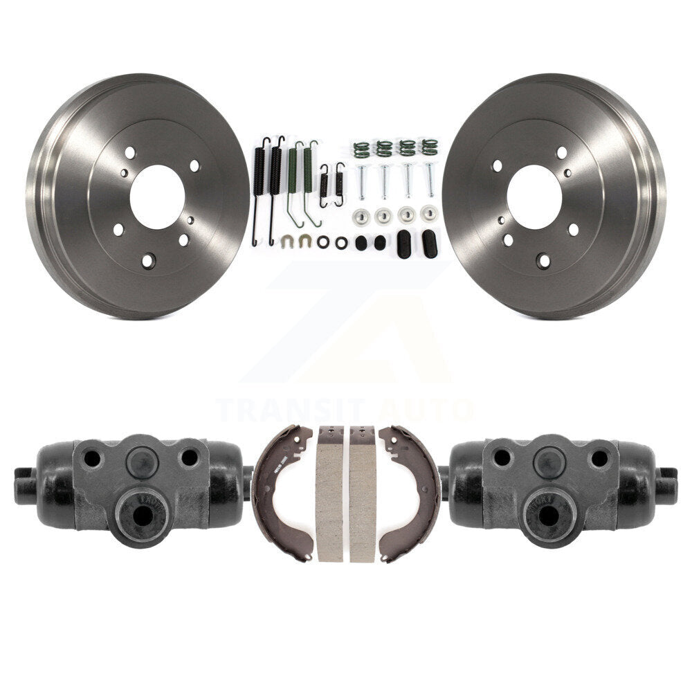 Brake Drum Shoes Spring And Cylinders Rear Kit For 2008 Nissan Versa 4-Wheel ABS