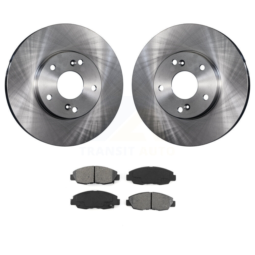 Disc Brake Rotor & Semi-Metallic Pad Front Kit For 2014-2015 Honda Civic Touring