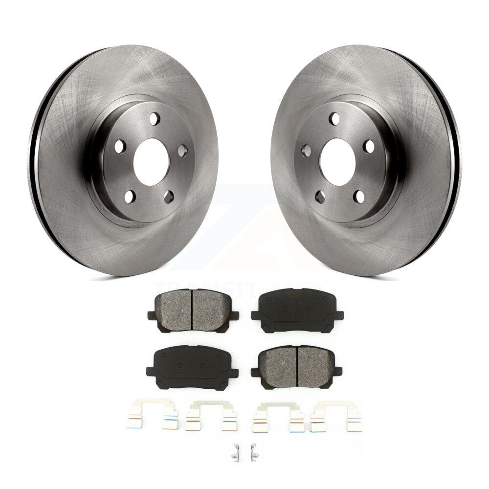 Brake Rotor & Semi-Metallic Pad Front Kit For Toyota Corolla Matrix Pontiac Vibe