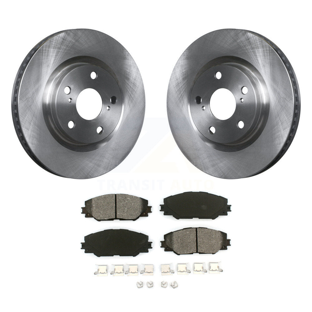 Brake Rotor & Semi-Metallic Pad Front Kit For Toyota RAV4 Matrix Pontiac Vibe iM