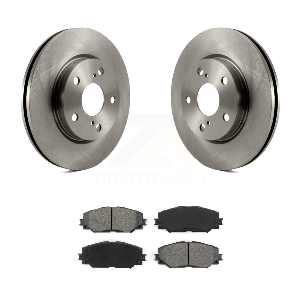 Brake Rotor & Semi-Metallic Pad Front Kit For Toyota RAV4 Prius V Scion xB Lexus