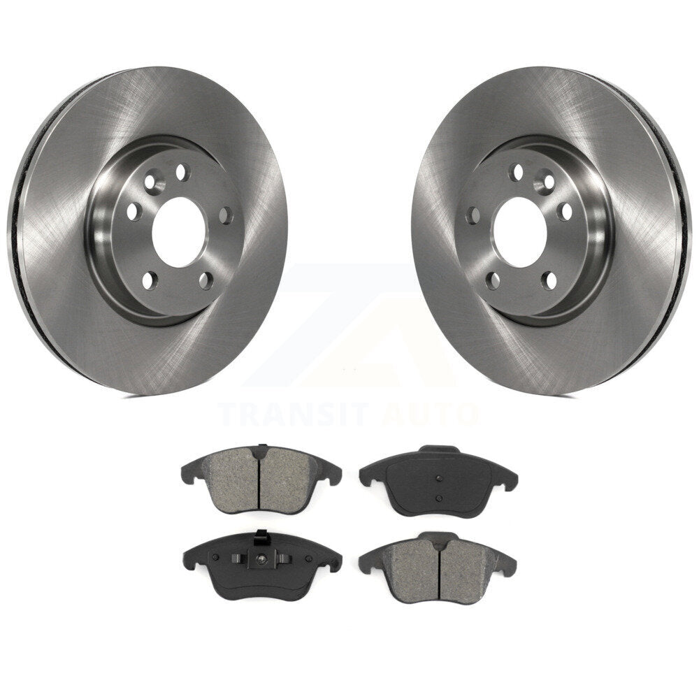 Brake Rotor & Semi-Metallic Pad Front Kit For Volvo Land Rover Range Evoque XC70