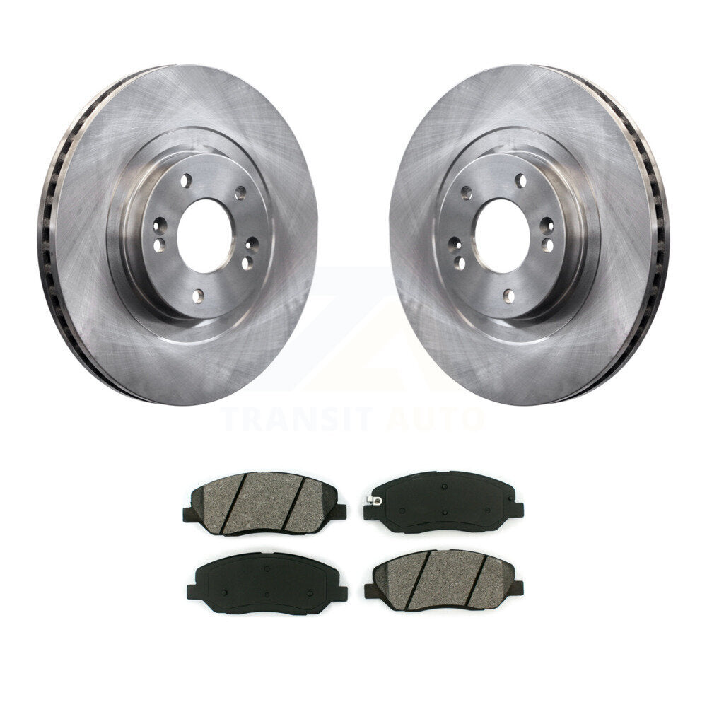 Brake Rotor & Semi-Metallic Pad Front Kit For 2013-2016 Hyundai Santa Fe XL 3.3L