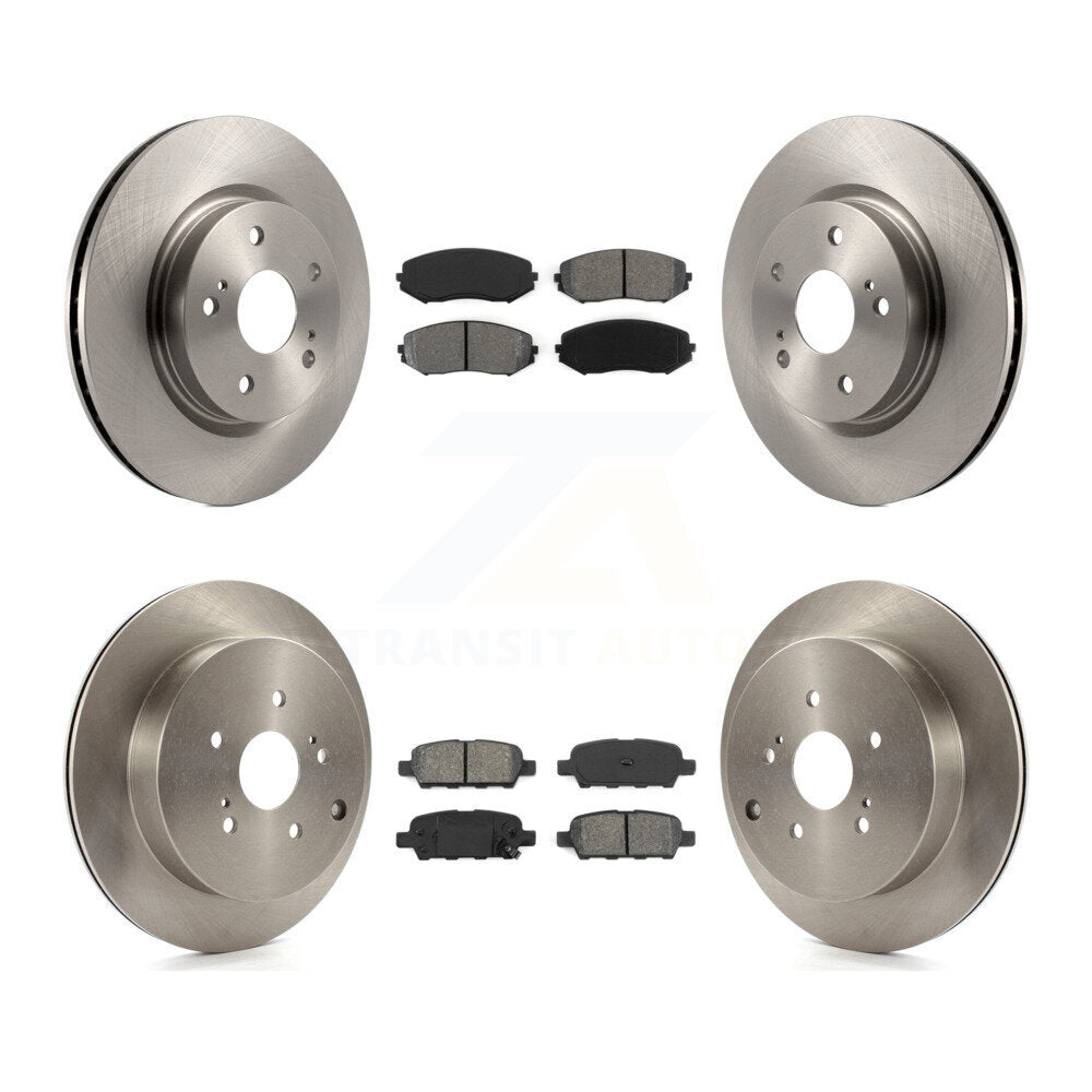 Brake Rotor & Semi-Metallic Pad Front Rear Kit For 2009-2013 Suzuki Grand Vitara