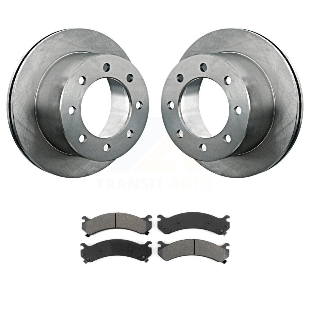 Brake Rotor & Semi-Metallic Pad Rear Kit For Chevrolet GMC Silverado 3500 Sierra
