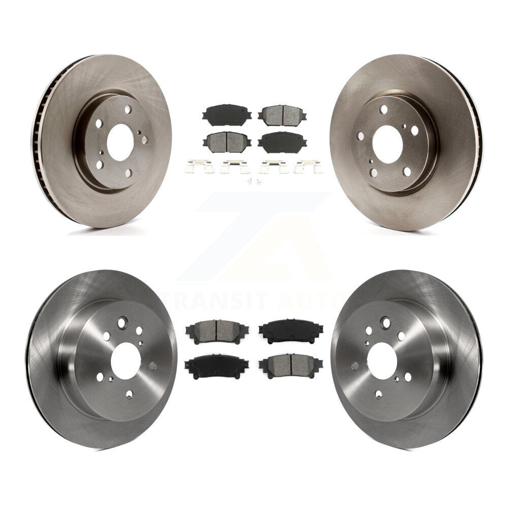 Brake Rotor & Semi-Metallic Pad Front Rear Kit (6Pc) For Lexus IS250 C F Sport