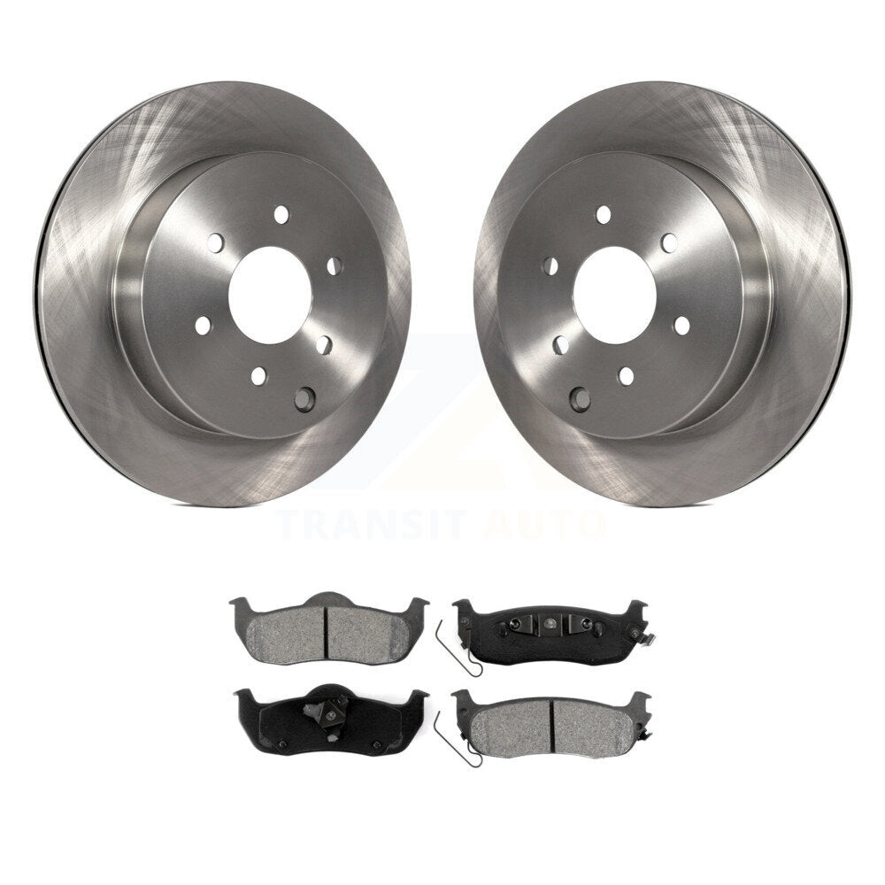 Brake Rotor & Semi-Metallic Pad Rear Kit For 2004 Nissan Pathfinder From 08