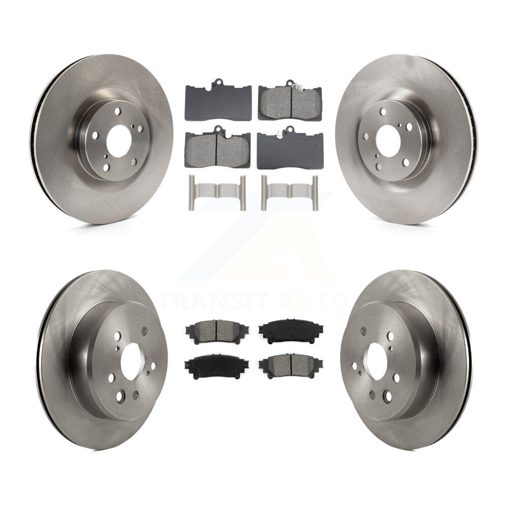 Brake Rotor & Semi-Metallic Pad Front Rear Kit (6Pc) For Lexus IS300 IS350 GS350