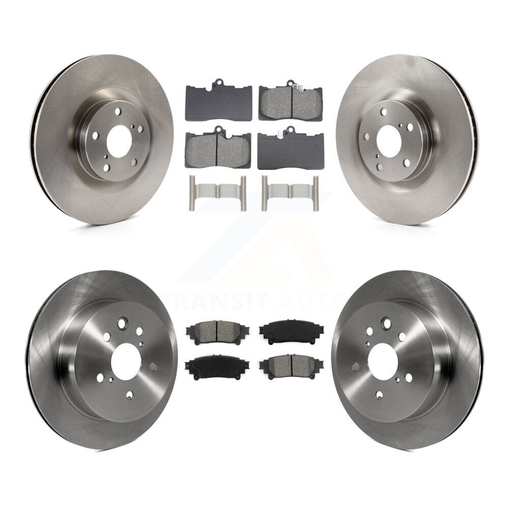 Brake Rotor & Semi-Metallic Pad Front Rear Kit (6Pc) For Lexus IS350 C F Sport