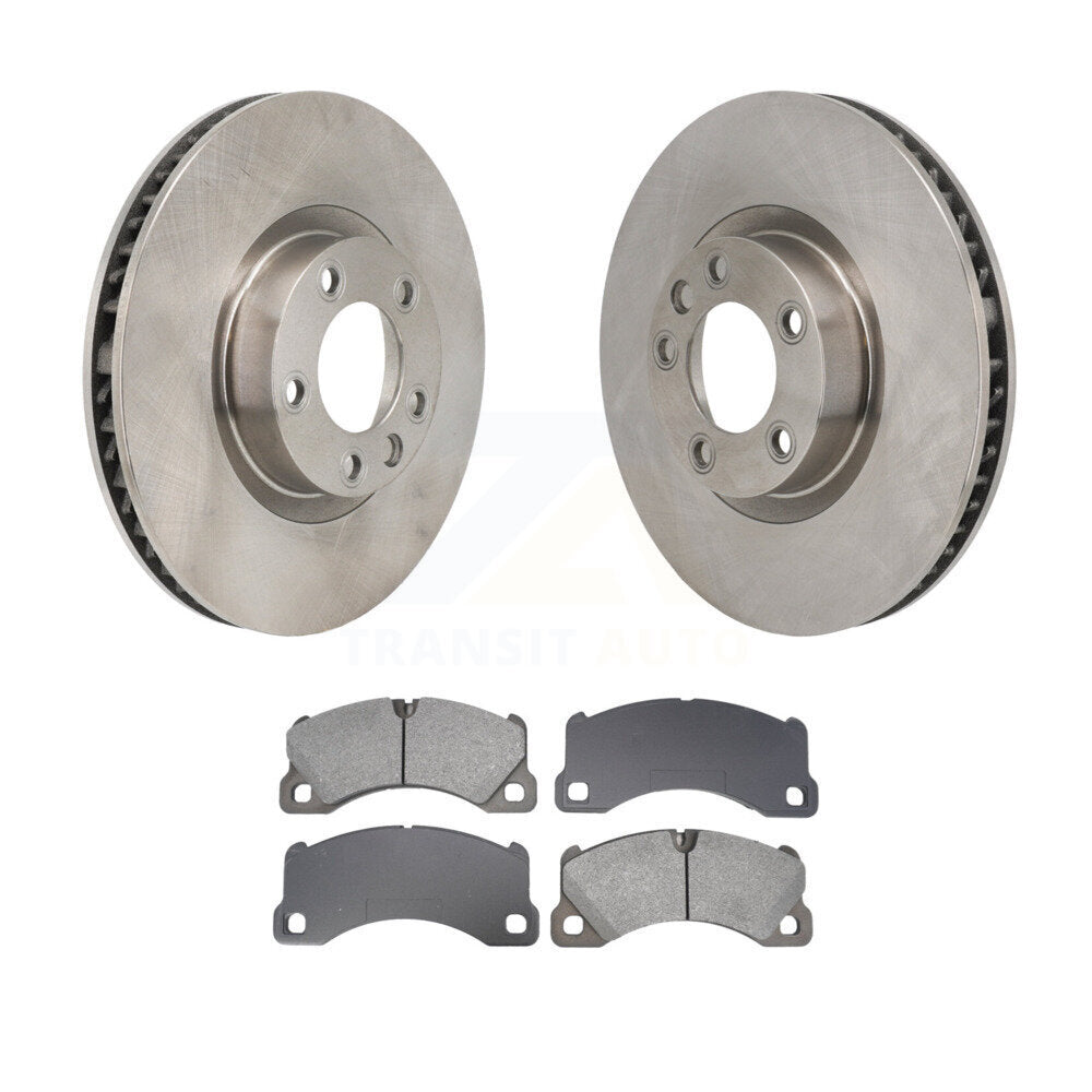 Brake Rotor & Semi-Metallic Pad Front Kit For Volkswagen Touareg Porsche Cayenne