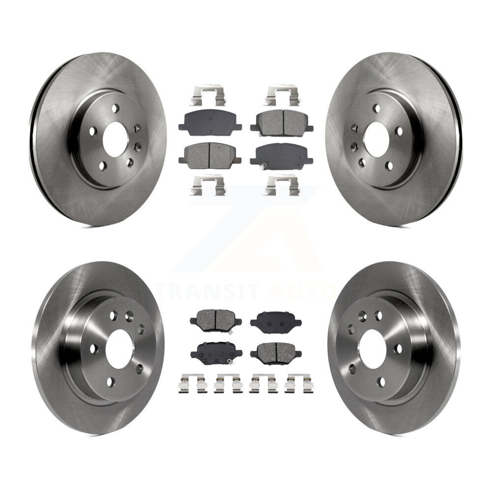 Brake Rotor And Semi-Metallic Pad Front Rear Kit For Buick Encore Chevrolet Trax