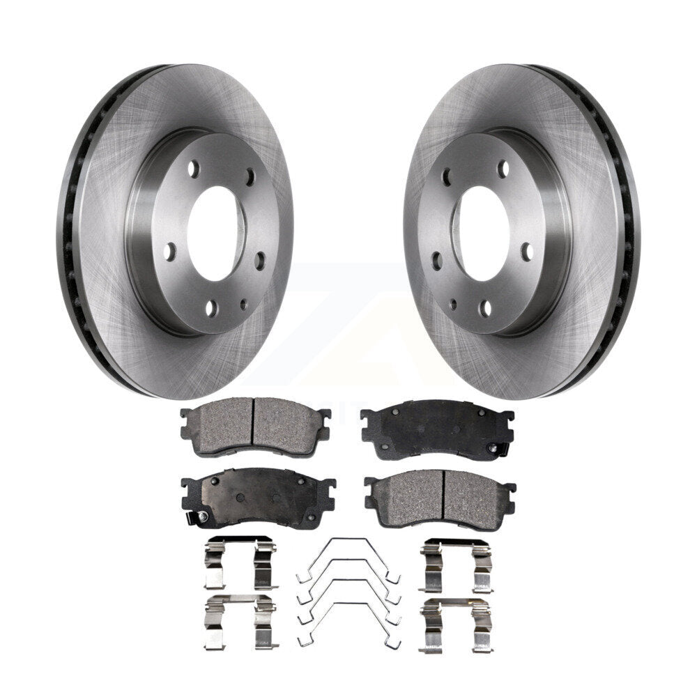 Disc Brake Rotors And Ceramic Pads Front Kit For Mazda Protege Protege5