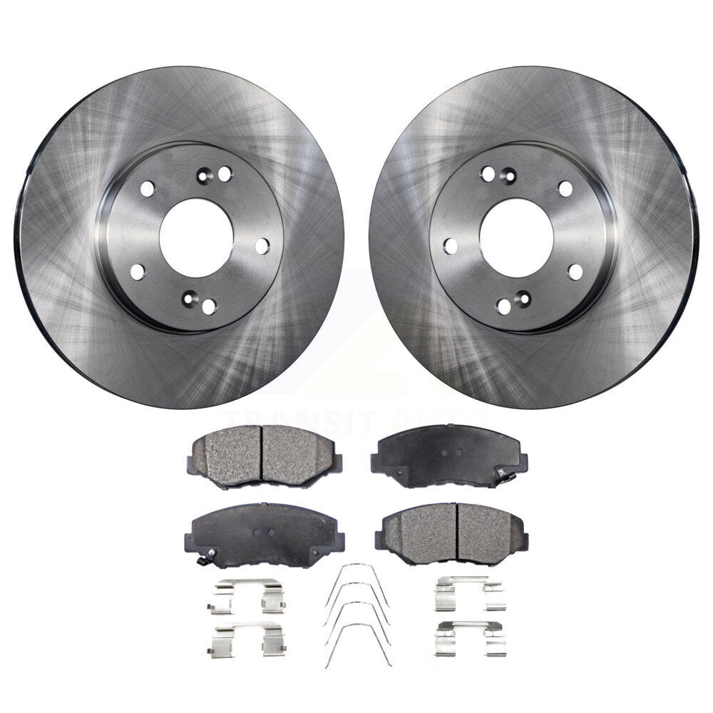 Brake Rotor & Ceramic Pad Front Kit For Honda Accord Civic Fit Element Acura ILX