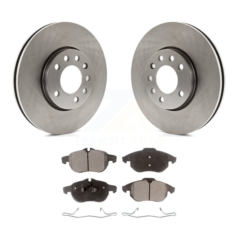 Brake Rotor & Ceramic Pad Front Kit For Saab 9-3 With 285mm Diameter