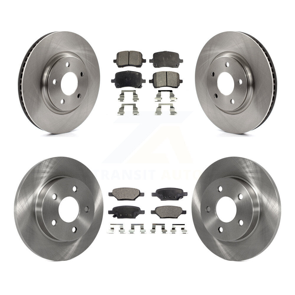 Brake Rotor & Ceramic Pad Front Rear Kit For Chevrolet Cobalt Saturn Ion Pontiac