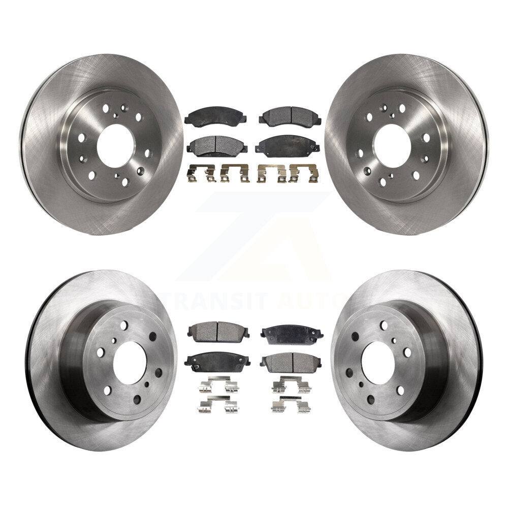 Brake Rotor & Ceramic Pad Front Rear Kit For Chevrolet Avalanche Cadillac GMC XL