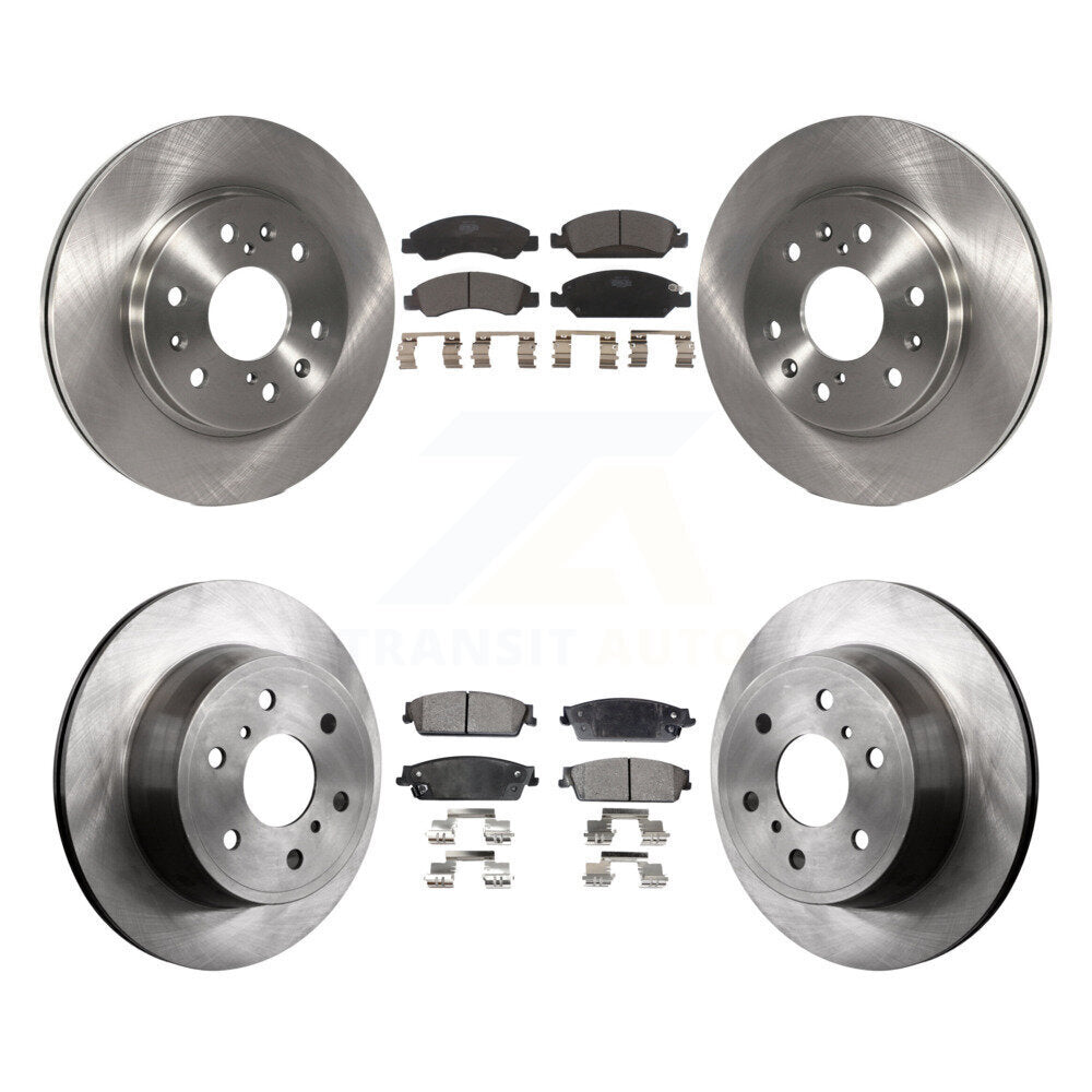 Brake Rotor & Ceramic Pad Front Rear Kit For Chevrolet GMC Sierra 1500 Silverado