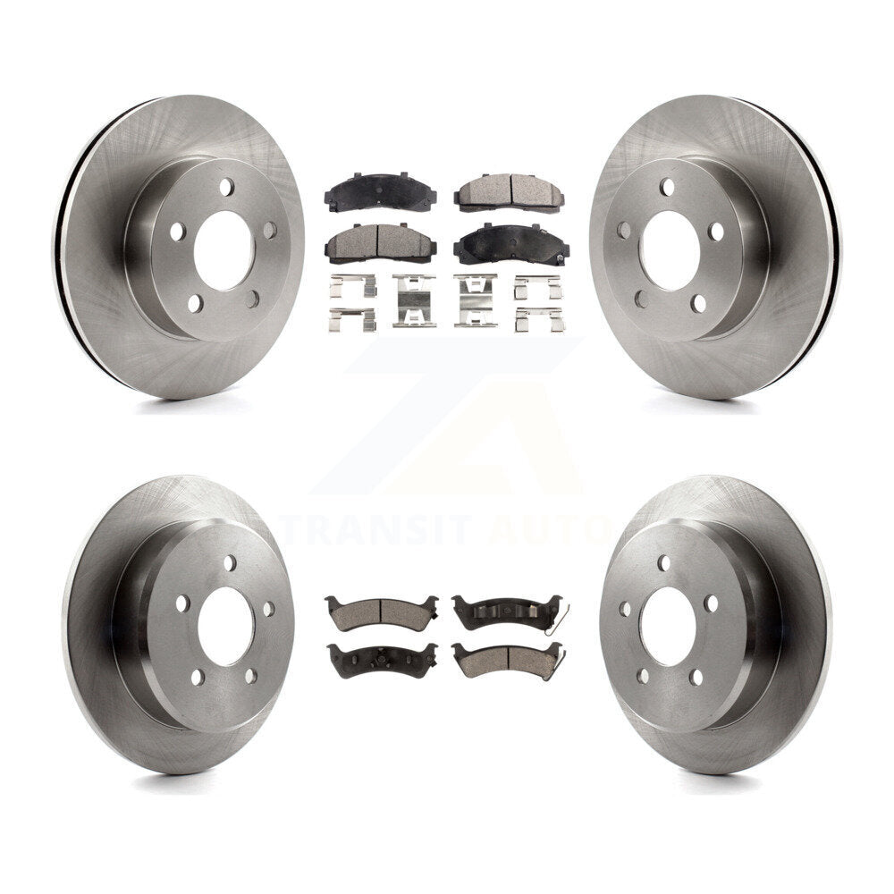 Brake Rotor & Ceramic Pad Front Rear Kit For Ford Explorer AWD 4WD From 01 02