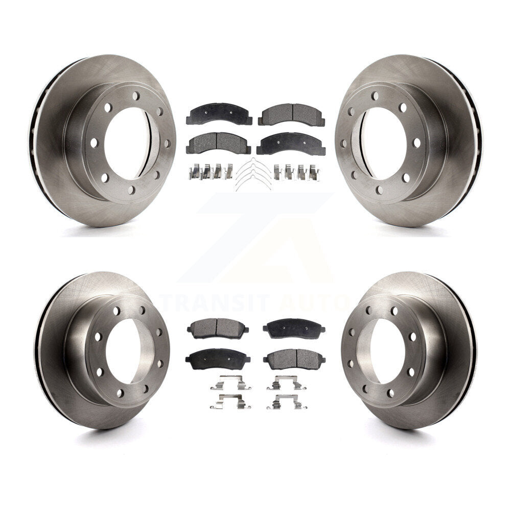 Brake Rotor & Ceramic Pad Front Rear Kit For Ford F-250 Super Duty Excursion 4WD
