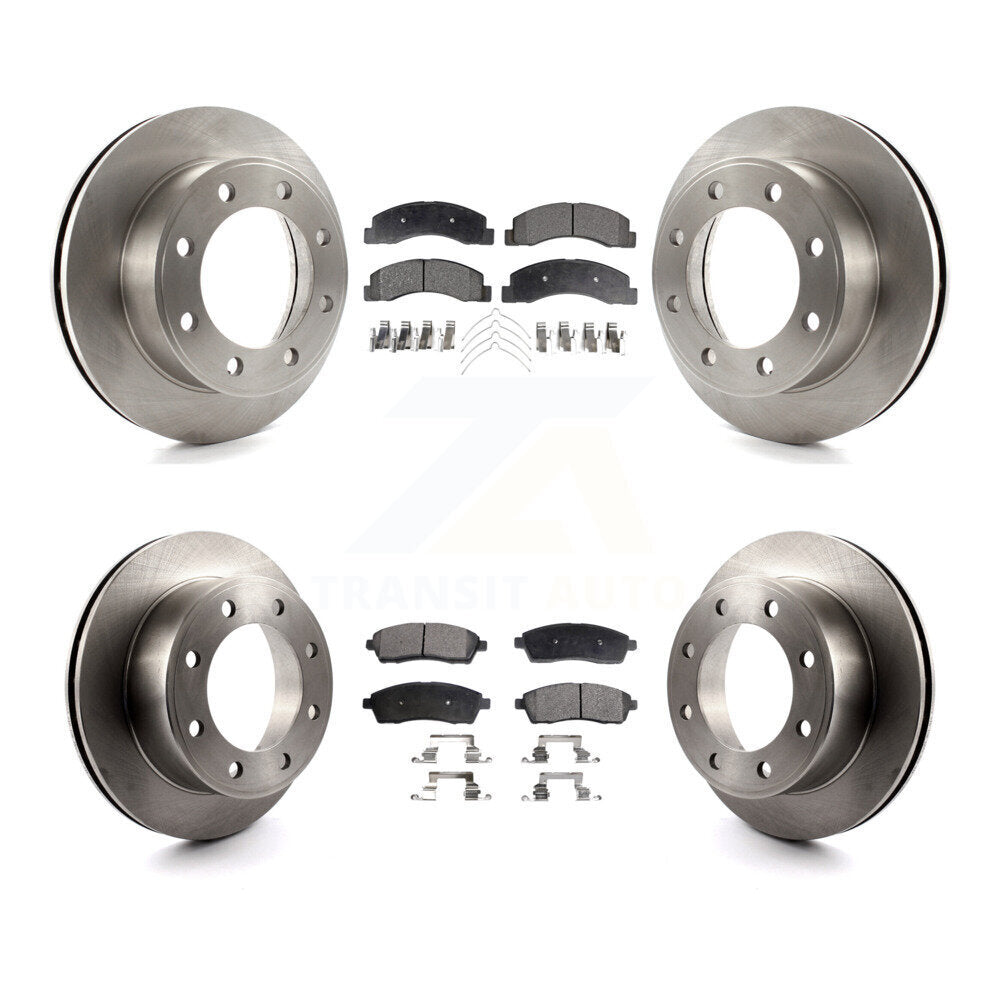 Brake Rotor & Ceramic Pad Front Rear Kit For Ford F-250 Super Duty Excursion 4WD