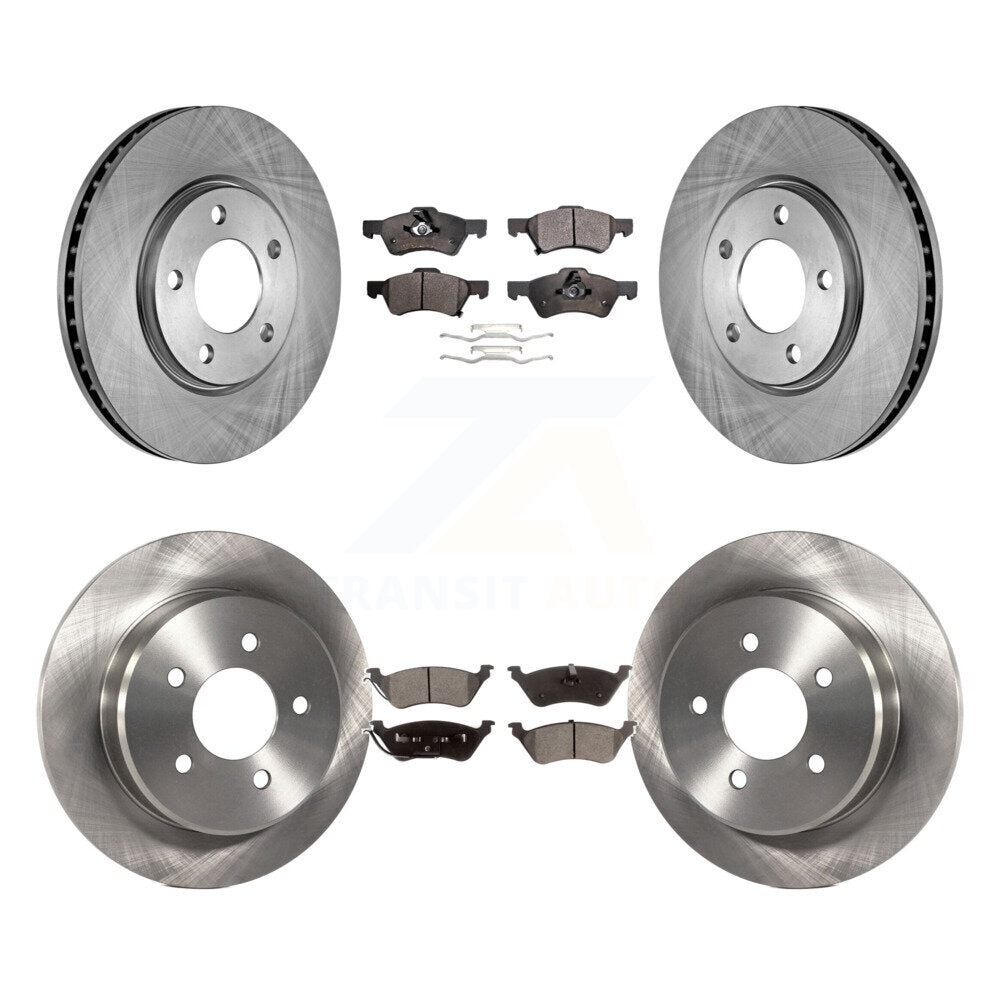Brake Rotor & Ceramic Pad Front Rear Kit For Dodge Grand Caravan Chrysler Town
