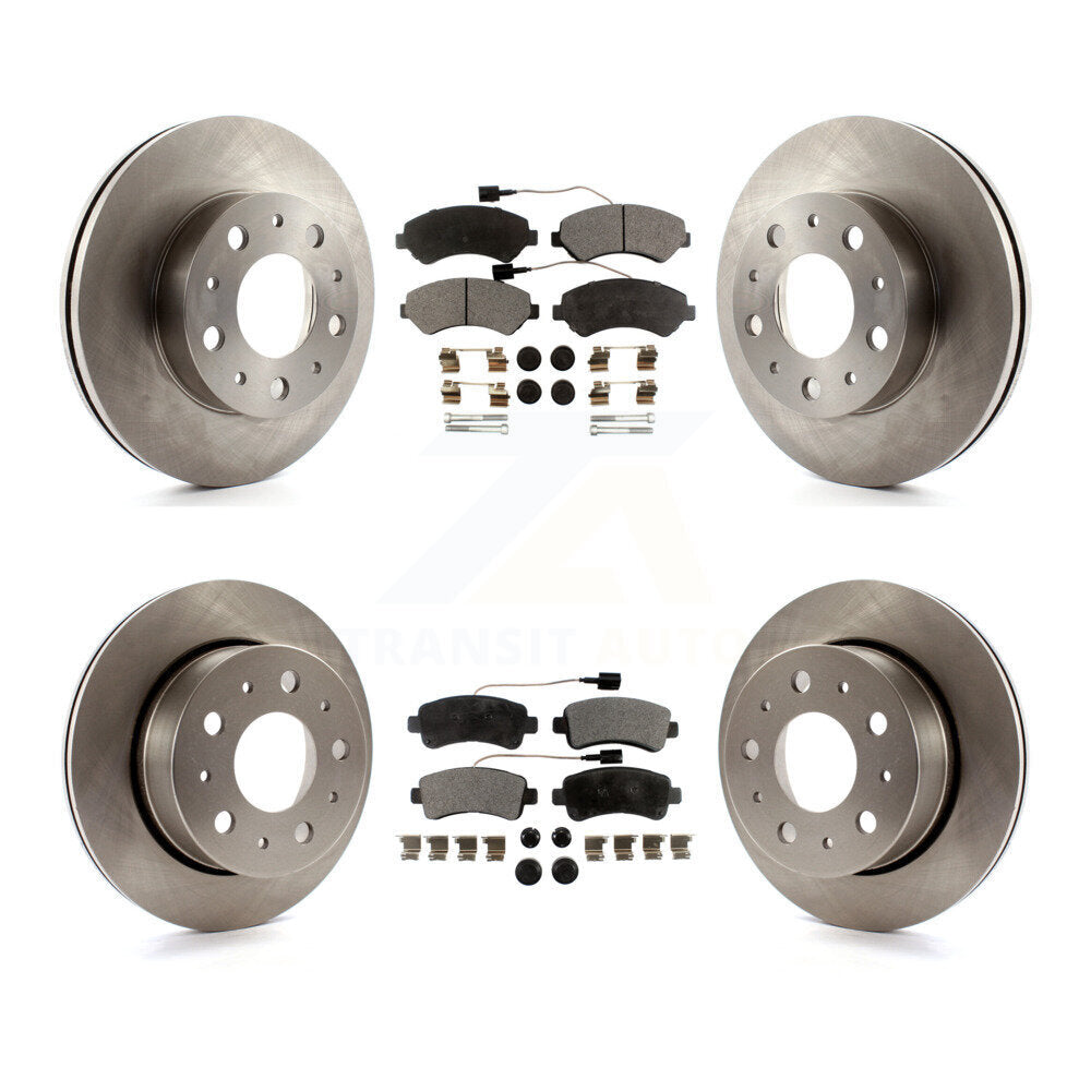 Disc Brake Rotor And Ceramic Pad Front Rear Kit For Ram ProMaster 2500 3500 1500