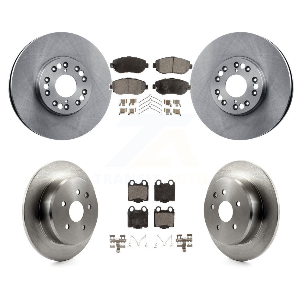 Brake Rotor & Ceramic Pad Front Rear Kit For Lexus SC430 IS300 GS300 GS400 GS430