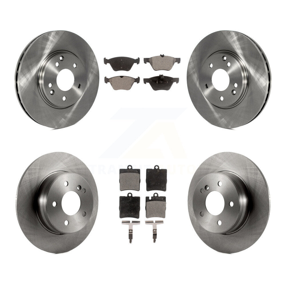 Brake Rotor Ceramic Pad Front Rear Kit For Mercedes-Benz E320 CLK320 CLK430 E430