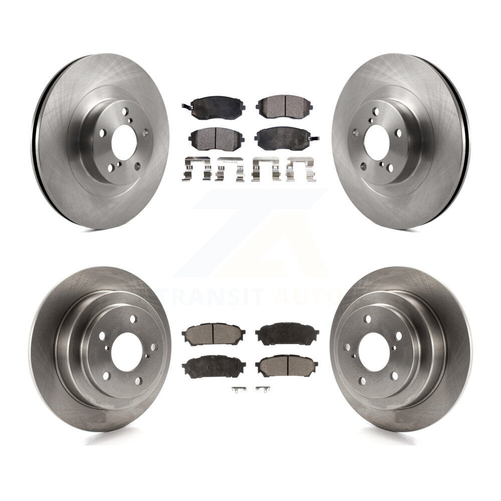 Brake Rotor And Ceramic Pad Front Rear Kit For Subaru Forester Impreza Saab 9-2X