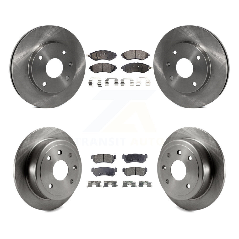 Brake Rotor & Ceramic Pad Front Rear Kit For Chevrolet Optra Suzuki Forenza Reno