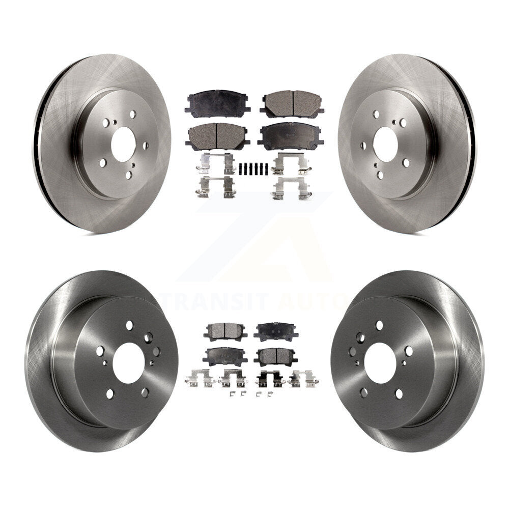 Brake Rotor & Ceramic Pad Front Rear Kit For Lexus RX350 RX330 Toyota Highlander