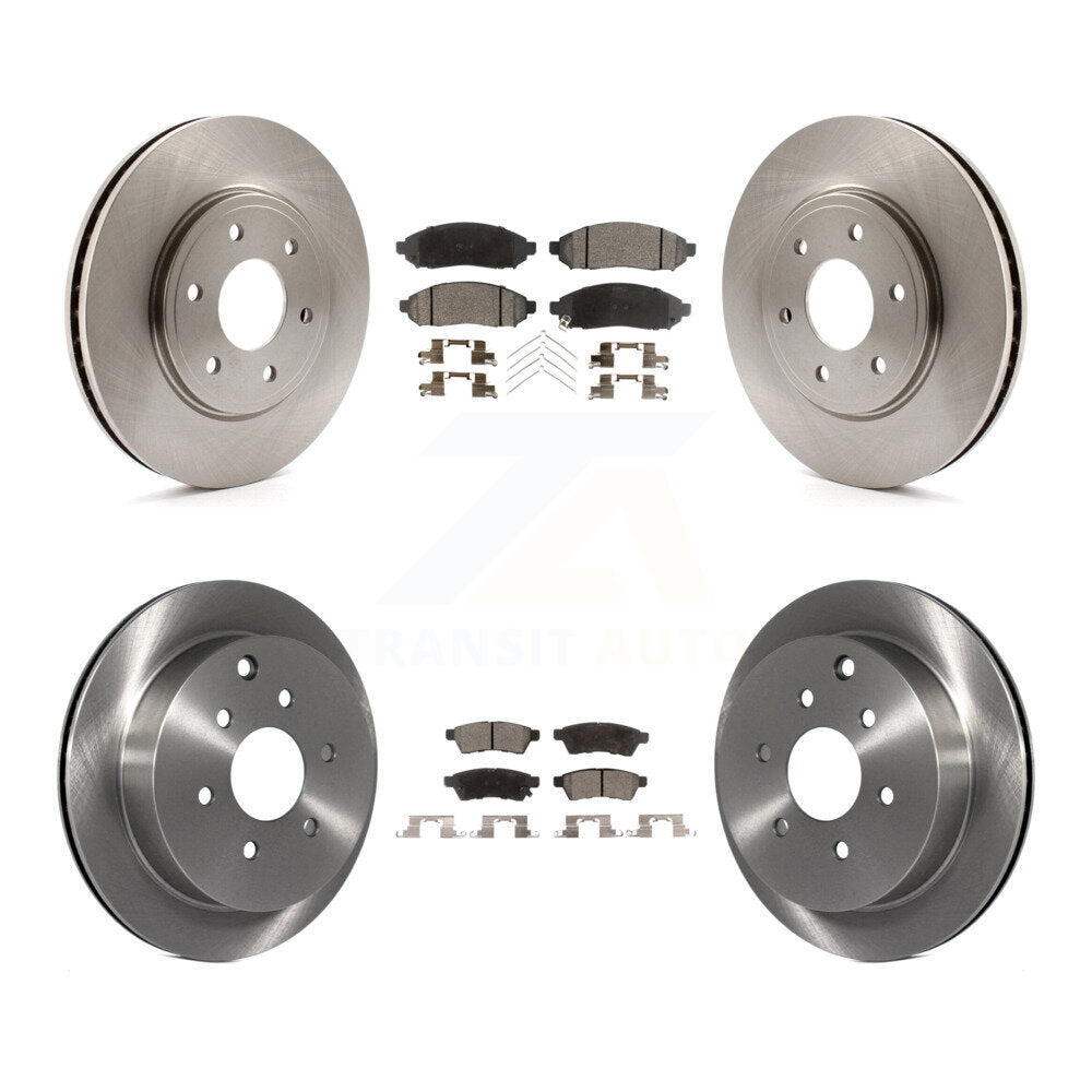 Brake Rotor & Ceramic Pad Front Rear Kit For Nissan Frontier Suzuki Equator 2.5L