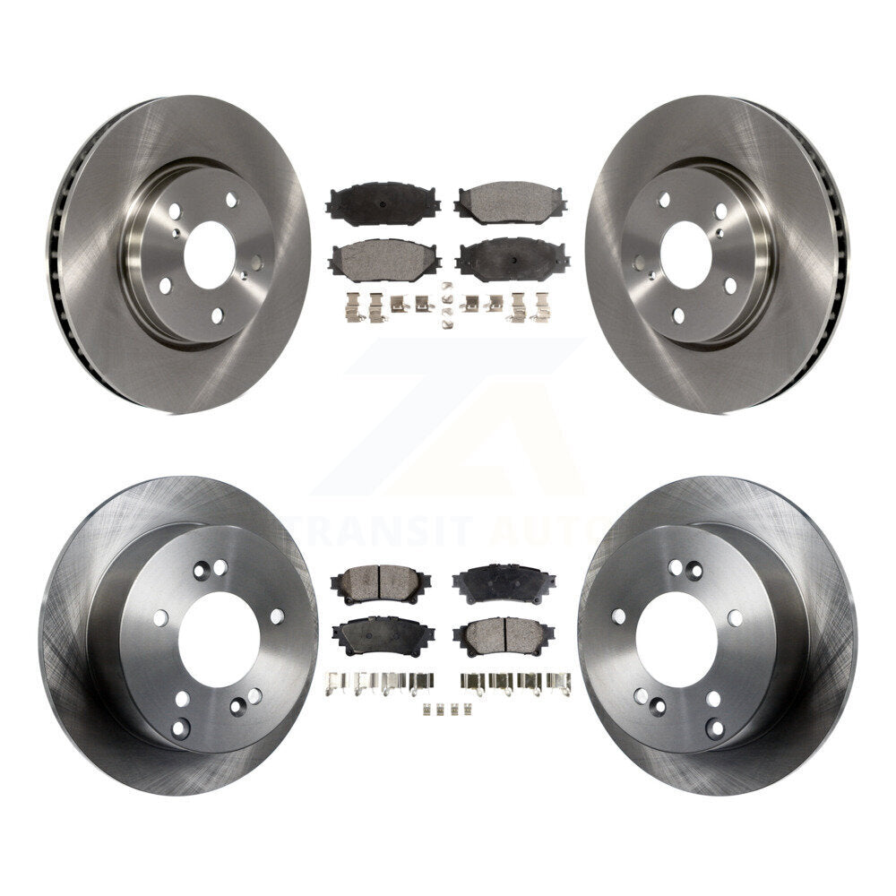 Brake Rotor & Ceramic Pad Front Rear Kit For 2014-2015 Lexus IS250 Base with RWD