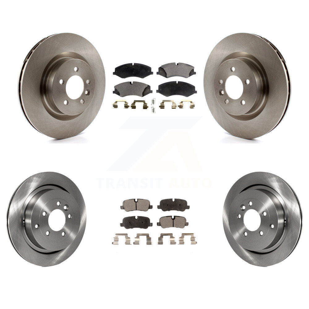 Disc Brake Rotors And Ceramic Pads Front Rear Kit For Land Rover Range Sport LR4