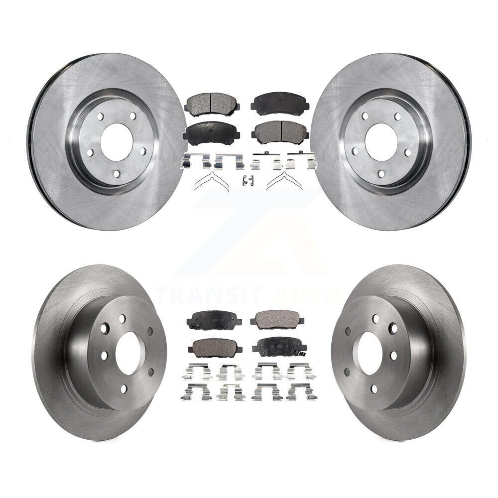 Brake Rotor & Ceramic Pad Front Rear Kit For 2007-2012 Nissan Sentra SE-R Spec V