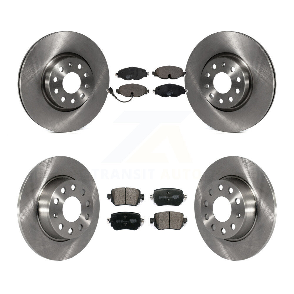 Brake Rotor & Ceramic Pad Front Rear Kit For Volkswagen GTI Golf Alltrack Passat