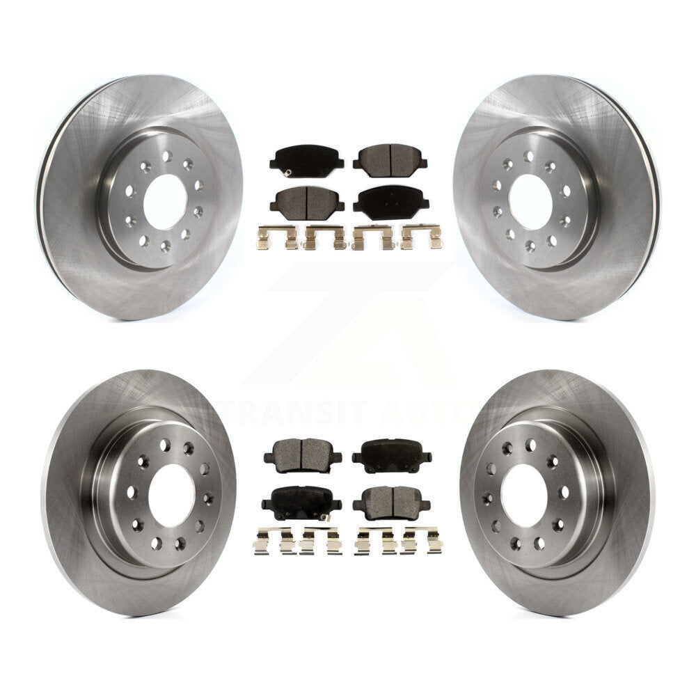 Brake Rotor & Ceramic Pad Front Rear Kit For Chevrolet Equinox GMC Terrain Buick