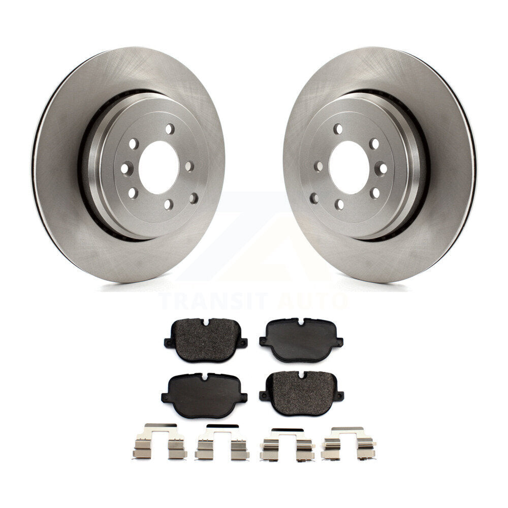 Brake Rotor & Ceramic Pad Rear Kit For 10-13 Land Rover Range Sport Supercharged