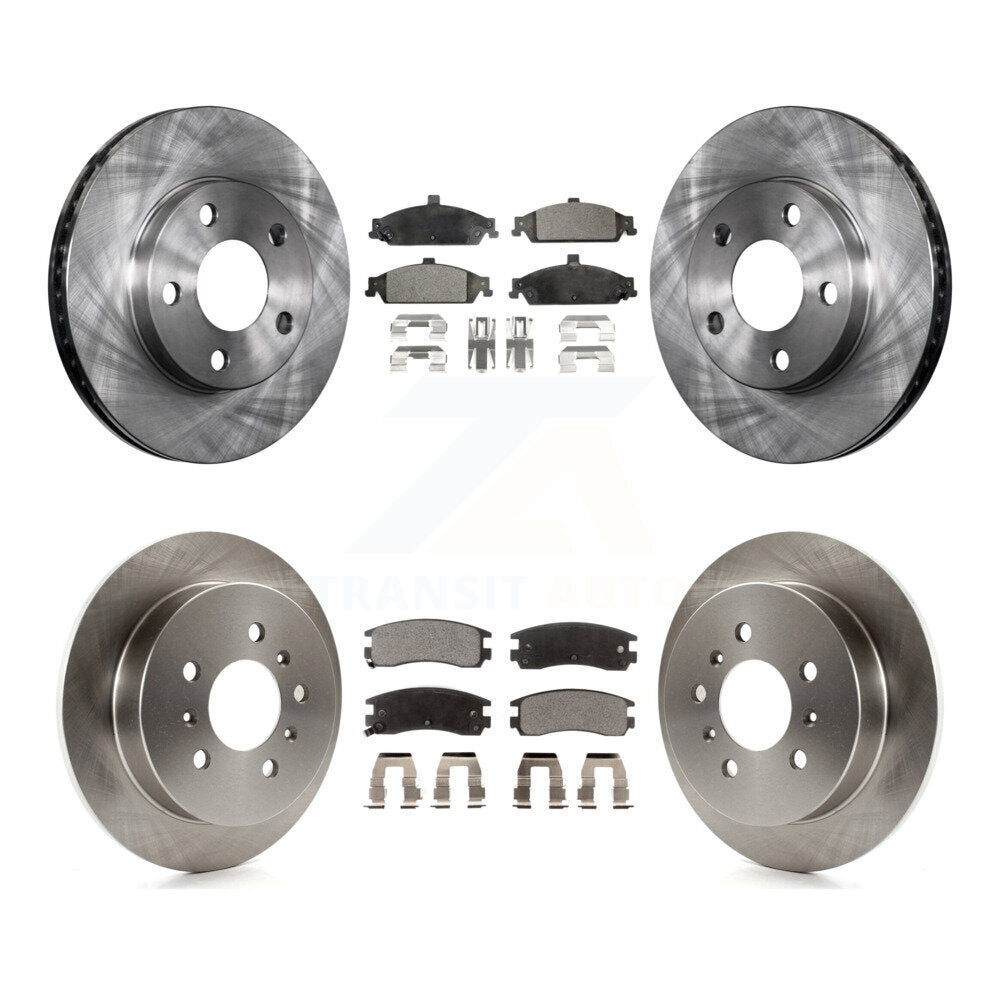 Brake Rotor And Ceramic Pad Front Rear Kit For Pontiac Grand Am Oldsmobile Alero