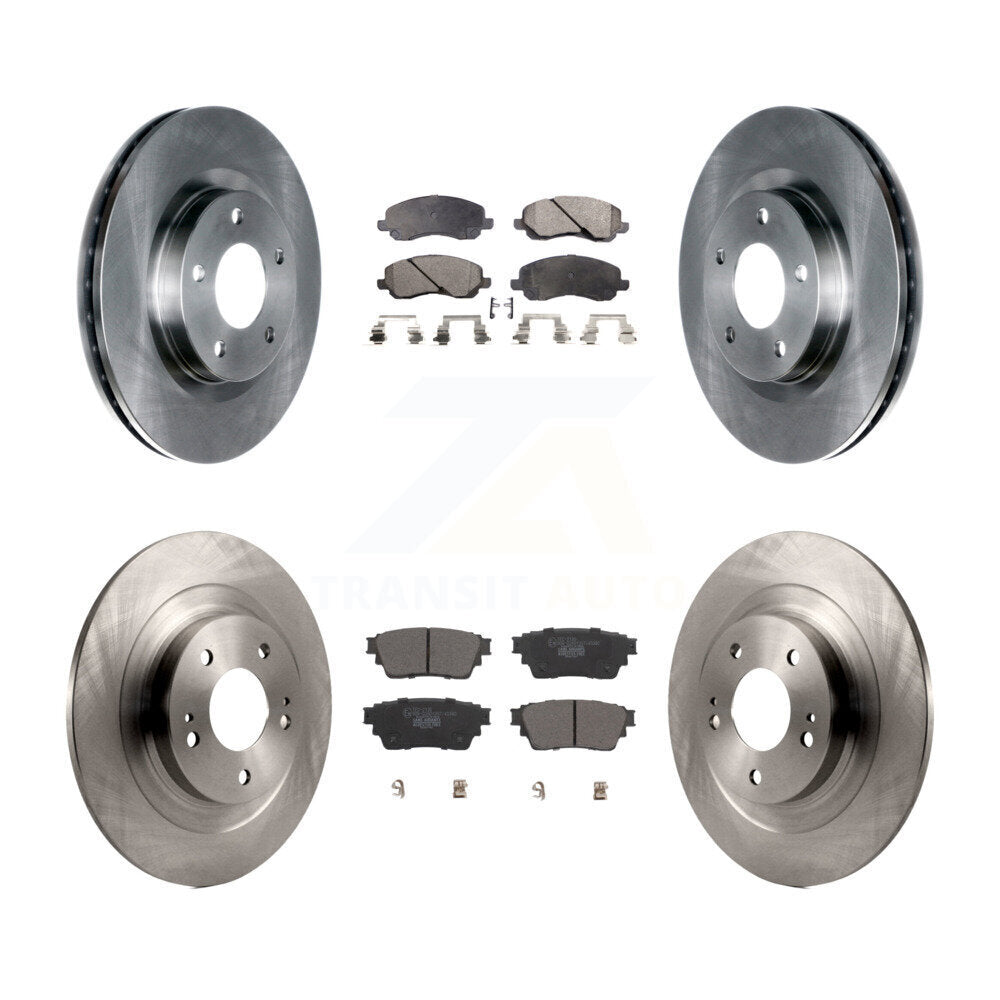 Disc Brake Rotors And Ceramic Pads Front Rear Kit For Mitsubishi Outlander