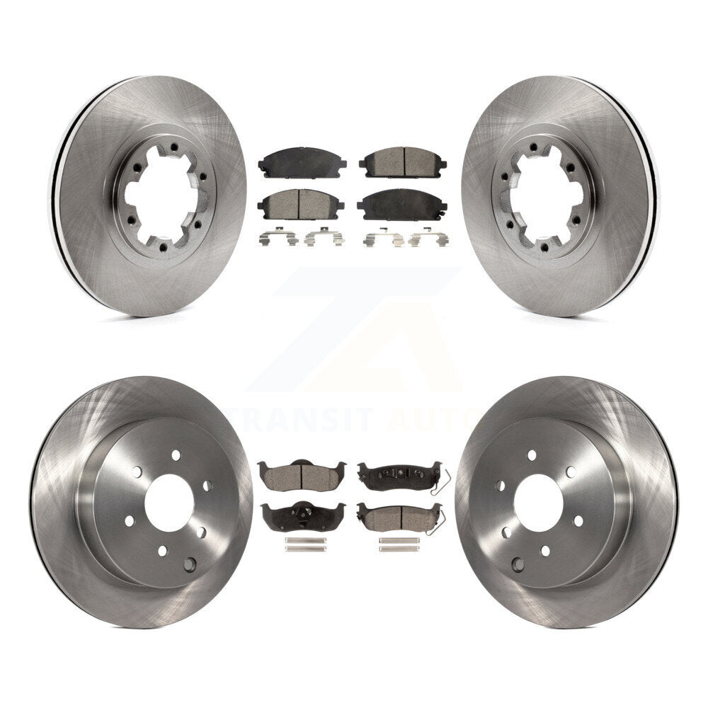 Brake Rotor & Ceramic Pad Front Rear Kit For 2004 Nissan Pathfinder From 08