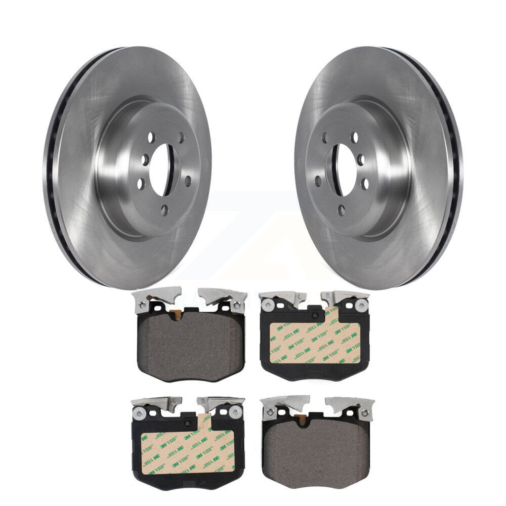 Brake Rotor & Ceramic Pad Front Kit For 2019 BMW 330i With Blue Painted Calipers