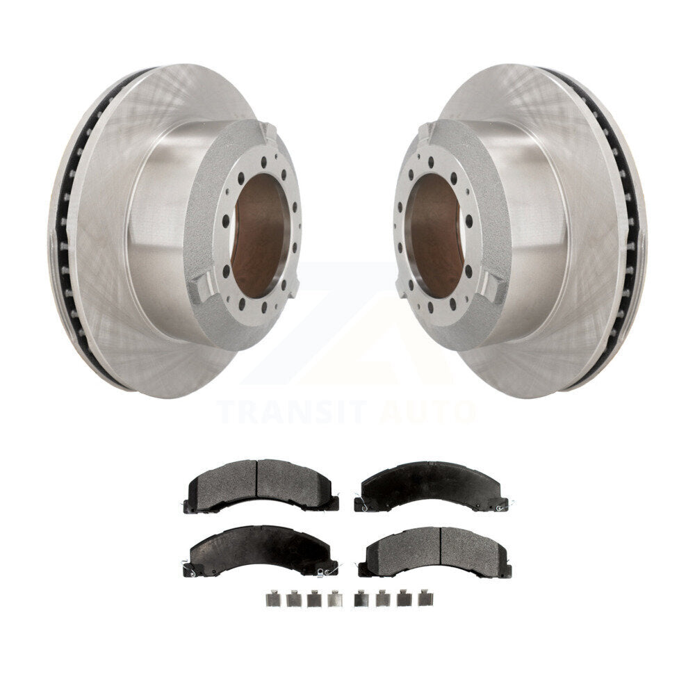 Brake Rotor & Ceramic Pad Rear Kit For Ram Dodge Sterling Truck 4500 5500 Bullet