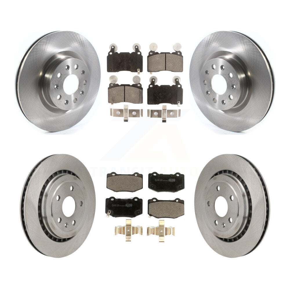 Brake Rotor & Ceramic Pad Front Rear Kit For Chevrolet Camaro With Brembo Brakes