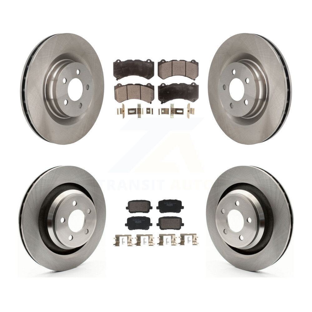 Brake Rotor & Ceramic Pad Front Rear Kit For Dodge Charger SRT 392 with RWD 6.4L